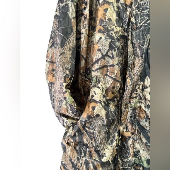 Camo hunting trench coat slicker - Picture 2 of 5